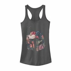 Licensed Character Juniors' Star Wars Boba Fett Floral Print Helmet Tank Top Charcoal -Licensed Character Shop unnamed file 27009