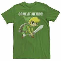 Licensed Character Men's Nintendo Legend Of Zelda Come At Me Bro! Link Action Pose Tee Black -Licensed Character Shop unnamed file 27026