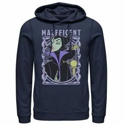 Licensed Character Men's Disney Sleeping Beauty Maleficent Old School Poster Hoodie Charcoal Heather -Licensed Character Shop unnamed file 27042