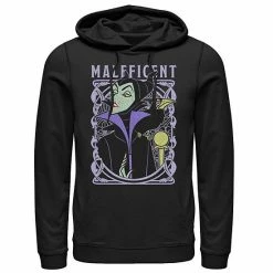 Licensed Character Men's Disney Sleeping Beauty Maleficent Old School Poster Hoodie Charcoal Heather -Licensed Character Shop unnamed file 27043