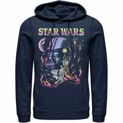 Licensed Character Men's Star Wars Retro Blacklight Colors Poster Hoodie -Licensed Character Shop unnamed file 27045