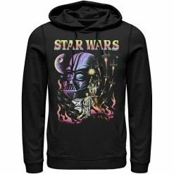 Licensed Character Men's Star Wars Retro Blacklight Colors Poster Hoodie -Licensed Character Shop unnamed file 27046