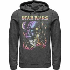 Licensed Character Men's Star Wars Retro Blacklight Colors Poster Hoodie -Licensed Character Shop unnamed file 27047