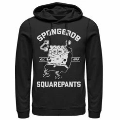 Licensed Character Men's Nickelodeon SpongeBob SquarePants Excited Established 99 Hoodie Navy