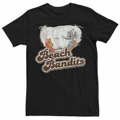 Licensed Character Men's Looney Tunes Tom & Jerry Beach Bandits Distorted Tee White -Licensed Character Shop unnamed file 27107