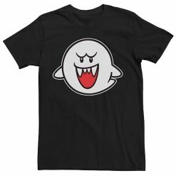 Licensed Character Men's Nintendo Super Mario Boo Short Sleeve Tee Black -Licensed Character Shop unnamed file 27115