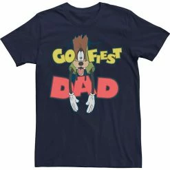Licensed Character Men's Disney A Goofy Movie Goofiest Dad Tee Navy -Licensed Character Shop unnamed file 27120