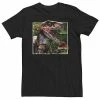 Licensed Character Big & Tall Jurassic Park Raptor Coming Out Of Forest Tee Black -Licensed Character Shop unnamed file 27142