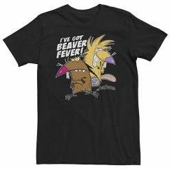 Licensed Character Big & Tall Nickelodeon Angry Bevers Daggett & Norbert Feverish Tee Athletic Heather -Licensed Character Shop unnamed file 27169