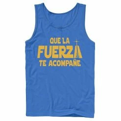Licensed Character Men's Star Wars Que La Fuerza Te Acompane Yellow Text Tank Red 10 Licensed Character Men's Star Wars Que La Fuerza Te Acompane Yellow Text Tank Red -Licensed Character Shop unnamed file 27173