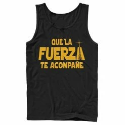 Licensed Character Men's Star Wars Que La Fuerza Te Acompane Yellow Text Tank Red 11 Licensed Character Men's Star Wars Que La Fuerza Te Acompane Yellow Text Tank Red -Licensed Character Shop unnamed file 27174
