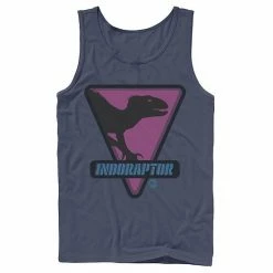 Licensed Character Men's Jurassic World Indoraptor Silhouette Tank Charcoal