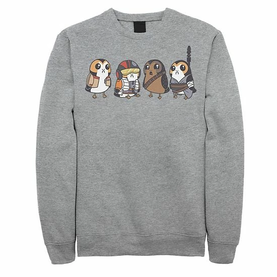 Licensed Character Men's Star Wars Cute Porgs Dressed As Characters Portrait Sweatshirt Black 5 Licensed Character Men's Star Wars Cute Porgs Dressed As Characters Portrait Sweatshirt Black - Image 3
