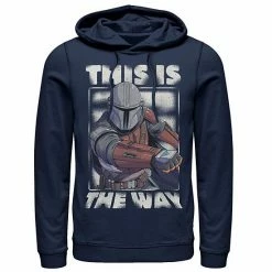 Licensed Character Men's Star Wars The Mandalorian This Is The Way Portrait Hoodie Black -Licensed Character Shop unnamed file 27185