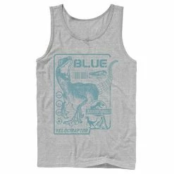 Licensed Character Men's Jurassic World Two Blue Raptor Schematic Tank Black -Licensed Character Shop unnamed file 27190