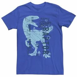 Licensed Character Men's Jurassic World Two Blue Raptor DNA Code Silhouette Tee Kelly Heather -Licensed Character Shop unnamed file 27194
