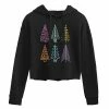 Licensed Character Juniors' Christmas Trees Cropped Hoodie -Licensed Character Shop unnamed file 2720