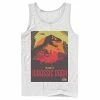 Licensed Character Men's Jurassic Park Welcome T-Rex Sunset Tank Top Charcoal -Licensed Character Shop unnamed file 27204