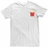 Licensed Character Men's French Fries Left Chest Pocket Logo Graphic Tee Black -Licensed Character Shop unnamed file 27213