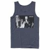 Licensed Character Men's Jurassic Park Dennis Nedry Computer Work Graphic Tank Top White