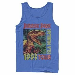 Licensed Character Men's Jurassic Park Isla Nublar 1993 Tour Poster Tank Top Athletic Heather -Licensed Character Shop unnamed file 27249