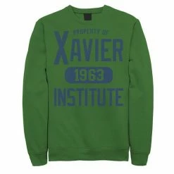 Licensed Character Men's Marvel X-Men Xavier Institute 1963 Campus Property Sweatshirt Kelly -Licensed Character Shop unnamed file 27268