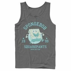 Licensed Character Men's Nickelodeon SpongeBob SquarePants Retro Bikini Bottom Tank Charcoal -Licensed Character Shop unnamed file 27282