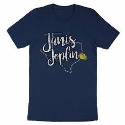 Licensed Character Men's Janis Joplin Yellow Rose Tee