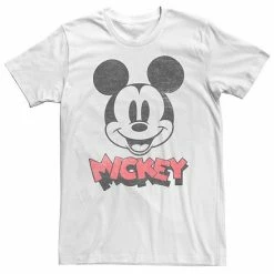 Licensed Character Men's Disney Mickey And Friends Mickey Big Face Logo Tee Natural -Licensed Character Shop unnamed file 2730