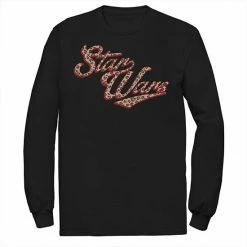 Licensed Character Men's Star Wars Cursive Cheetah Fill Logo Tee White -Licensed Character Shop unnamed file 27316