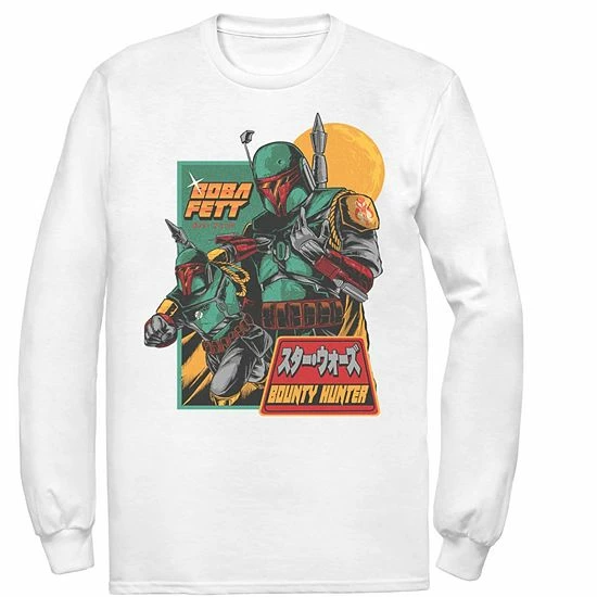 Licensed Character Men's Star Wars Mandalorian Soldier Kanji Tee Athletic Heather 5 Licensed Character Men's Star Wars Mandalorian Soldier Kanji Tee Athletic Heather - Image 3