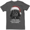 Licensed Character Men's Star Wars Lack Of Cheer Text Tee Charcoal Heather -Licensed Character Shop unnamed file 27349