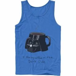 Licensed Character Men's Star Wars Darth Vader Mug I Like My Coffee On The Dark Side Tank White -Licensed Character Shop unnamed file 27365