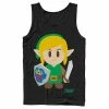 Licensed Character Men's Nintendo Legend Of Zelda Links Awakening Link Avatar Cartoon Portrait Tank Black 2 Licensed Character Men's Nintendo Legend Of Zelda Links Awakening Link Avatar Cartoon Portrait Tank Black -Licensed Character Shop unnamed file 27366