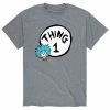 Licensed Character Men's Dr. Seuss Thing One Tee Grey -Licensed Character Shop unnamed file 2737