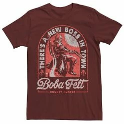 Licensed Character Men's Star Wars Boba Fett There's A New Boss In Town Tee Navy Heather -Licensed Character Shop unnamed file 27380