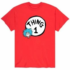 Licensed Character Men's Dr. Seuss Thing One Tee Grey -Licensed Character Shop unnamed file 2739