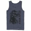 Licensed Character Men's Jurassic World T-Rex Close-Up Portrait Graphic Tank Top White -Licensed Character Shop unnamed file 27390