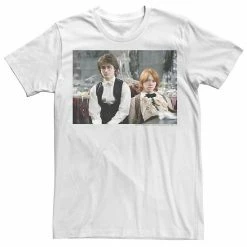 Licensed Character Men's Harry Potter Ron Dressed Up Photo Tee White -Licensed Character Shop unnamed file 27419