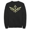 Licensed Character Men's Nintendo Legend Of Zelda Royal Crest Sweatshirt Charcoal Heather -Licensed Character Shop unnamed file 27467