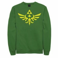 Licensed Character Men's Nintendo Legend Of Zelda Royal Crest Sweatshirt Charcoal Heather -Licensed Character Shop unnamed file 27469