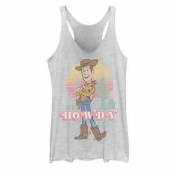 Licensed Character Disney / Pixar's Toy Story 4 Juniors' "Hey Howdy Hey" Retro Portrait Tank Top Navy Heather -Licensed Character Shop unnamed file 27475