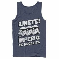 Licensed Character Men's Star Wars Unete El Imperio Te Necesita Stormtrooper Faded Portrait Tank Black -Licensed Character Shop unnamed file 27488