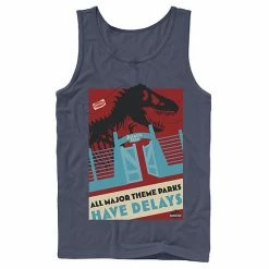 Licensed Character Men's Jurassic Park Delays Simple Gate Tank Athletic Heather -Licensed Character Shop unnamed file 27492