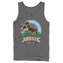 Licensed Character Men's Jurassic Park Life Finds A Way Vibrant Graphic Tank Top Royal -Licensed Character Shop unnamed file 27497
