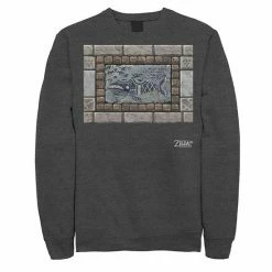 Licensed Character Men's Nintendo Legend Of Zelda Links Awakening Whale Stone Frame Portrait Fleece Navy -Licensed Character Shop unnamed file 27503