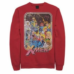 Licensed Character Men's Marvel X-Men Classic Vintage Comic Group Shot Sweatshirt Kelly -Licensed Character Shop unnamed file 27506
