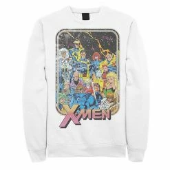 Licensed Character Men's Marvel X-Men Classic Vintage Comic Group Shot Sweatshirt Kelly -Licensed Character Shop unnamed file 27507