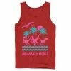 Licensed Character Men's Jurassic World Two Dinosaur Beach Retro Tank Athletic Heather -Licensed Character Shop unnamed file 27509