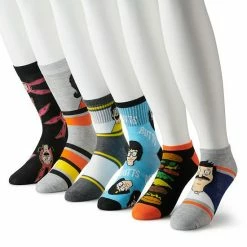 Licensed Character Men's Bob's Burgers 6-Pack Variety Socks